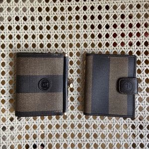 Vintage Fendi set wallet and cardholder